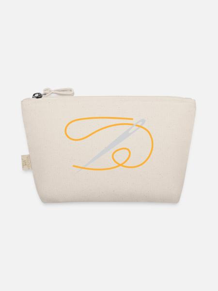 Golden Thread Needle Ornament - Organic Pouch - nature