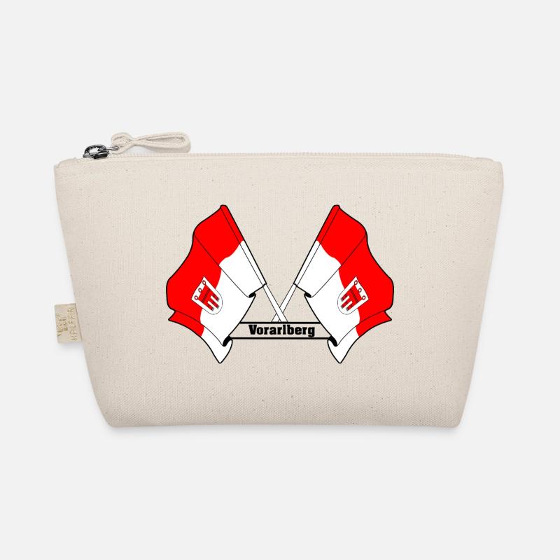 Vorarlberg Flags with Text Organic Pouch