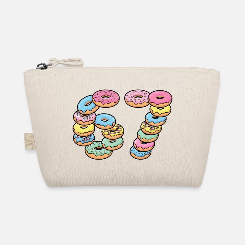 Pastel Donut Stack 67 Muster Bio-Täschchen