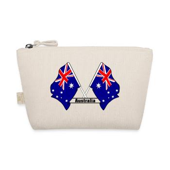 Australien kreuzte Flaggen - Bio-Täschchen - Natur - Vorne