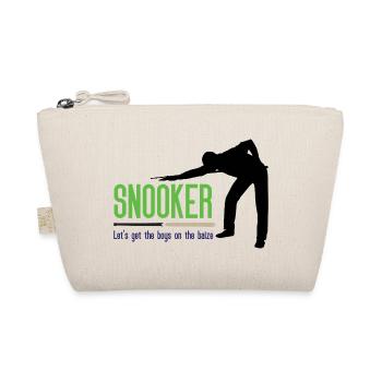 Snooker – Lasst uns die Jungs auf die Bühne bringen - Bio-Täschchen - Natur - Vorne