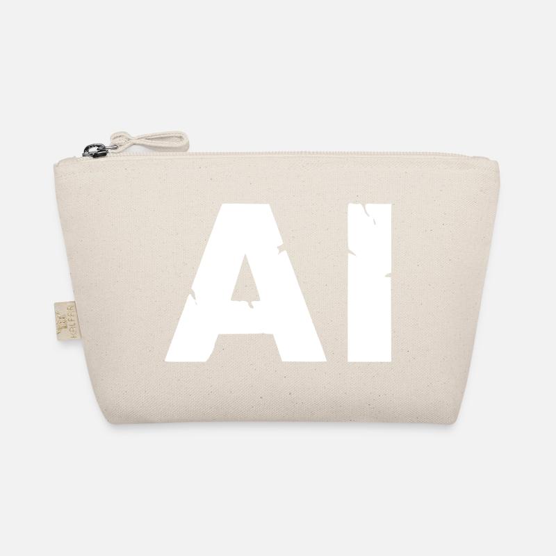 AI Artificial Intelligence Text Grunge Vektor - Bio-Täschchen - Natur
