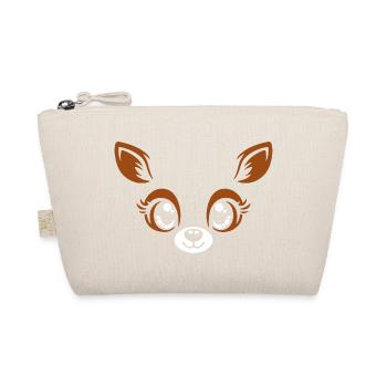 Deer | Big Face Costume Carnival Disguise - Organic Pouch - nature - Front