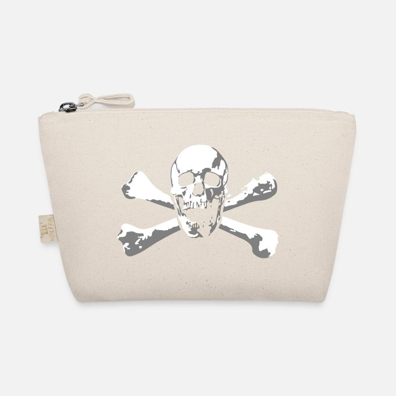 Skull & Bones - Bio-Täschchen - Natur