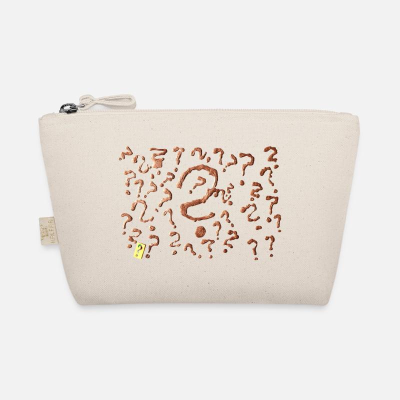 many question marks artwork Organic Pouch