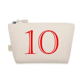 10. 10 YEARS. 10th ANNIVERSARY. 10 YEAR ANNIVERSARY. - Organic Pouch - nature - Front