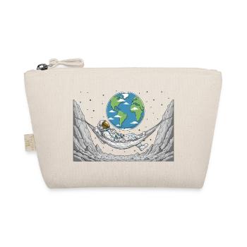 Astronaut Space Hammock Moon Earth Rest - Organic Pouch - nature - Front