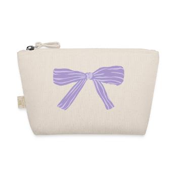 Lavender ribbon - Organic Pouch - nature - Front