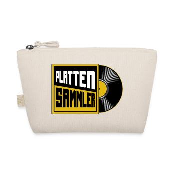Record Collector Vinyl Lover - Organic Pouch - nature - Front