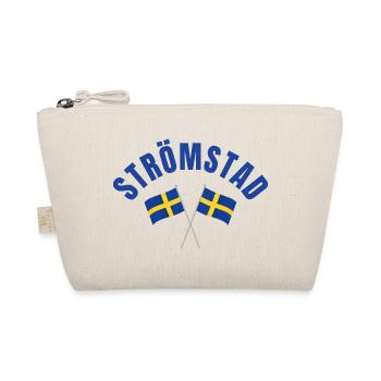 Schwedische Strömstad-Flaggen in Kreuzen - Bio-Täschchen - Natur - Vorne
