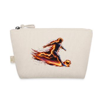 Soccer Player Energy Sport Design - Organic Pouch - nature - Front