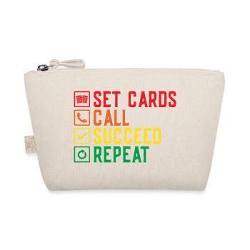 Bingo Game Set Cards Call Succeed Repeat Bingo - Organic Pouch - nature - Front
