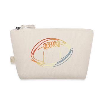 American Football Ball Drawing - Organic Pouch - nature - Front