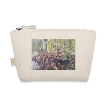 Logs in the forest – an impressionistic landscape - Organic Pouch - nature - Front