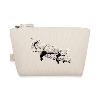 Lazy Red Panda - Organic Pouch - nature - Front