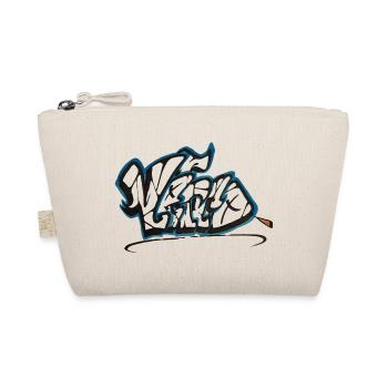 Graffiti Vetro Blue Border - Organic Pouch - nature - Front