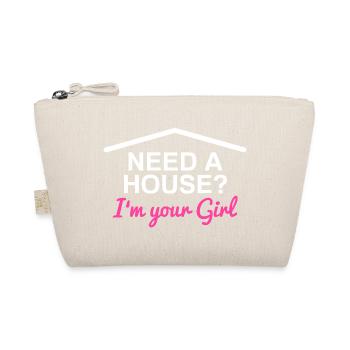 Need a house? Funny Realtor Real Estate Agent - Organic Pouch - nature - Front