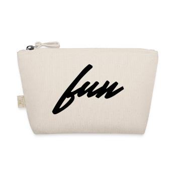 Fun Minimalist Saying Shirt - Organic Pouch - nature - Front