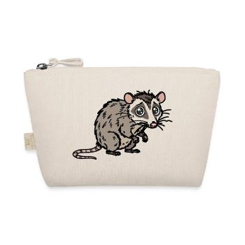 Un design mignon dessiné à la main avec un opossum - Trousse biologique - nature - Devant