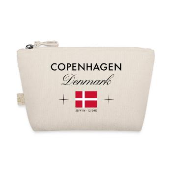 Kopenhagen Dänemark Koordinaten Reise Souvenir - Bio-Täschchen - Natur - Vorne
