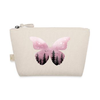 Pastell Rosa Schmetterling Wald - Bio-Täschchen - Natur - Vorne