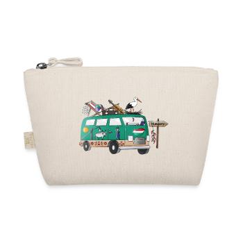 Vacances de camping en vanlife avec motif de campeur hongrois - Trousse biologique - nature - Devant