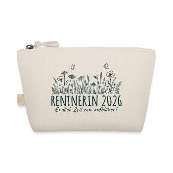 Rentnerin 2026 Zeit zum aufblühen - Bio-Täschchen - Natur - Vorne