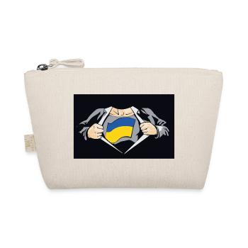 Super héros ukrainien Drapeau ukrainien - Trousse biologique - nature - Devant