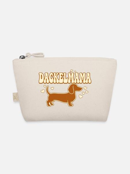 Dackelmama Shirt | Stolze Dackel Mama Geschenk - Bio-Täschchen - Natur