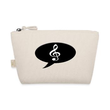 Speech bubble with a g-clef symbol.  - Organic Pouch - nature - Front