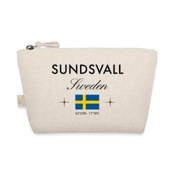 Sundsvall Sweden Coordinates Travel Souvenir - Organic Pouch - nature - Front