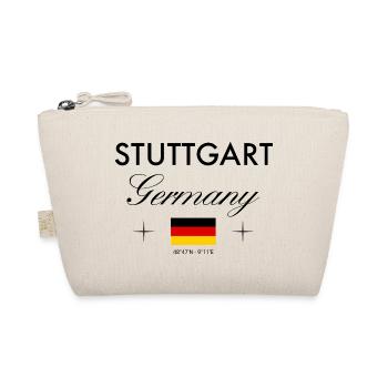 Stuttgart, Germany, coordinates, travel, souvenir - Organic Pouch - nature - Front