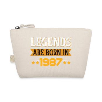Birthday born in 1987 - Organic Pouch - nature - Front