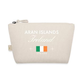 Aran Islands Ireland Coordinates Travel Souvenir - Organic Pouch - nature - Front