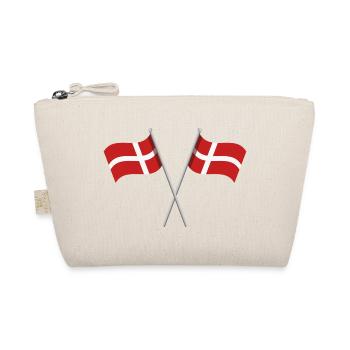 Dänische Flagge - Bio-Täschchen - Natur - Vorne