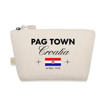 Pag Kroatien Koordinaten Reise Souvenir - Bio-Täschchen - Natur - Vorne