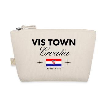 Vis Kroatien Koordinaten Reise Souvenir - Bio-Täschchen - Natur - Vorne