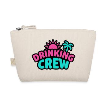 Drinking Crew Schriftzug Logo - Bio-Täschchen - Natur - Vorne