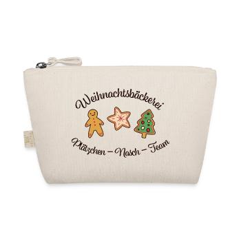 Weihnachtsbäckerei – Plätzchen-Nasch-Team - Bio-Täschchen - Natur - Vorne