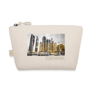 Dubai Marina in VAE Skyline Vintage Panorama - Bio-Täschchen - Natur - Vorne