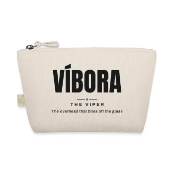 Víbora — Die Viper | Echtes Padel-Vokabular - Bio-Täschchen - Natur - Vorne