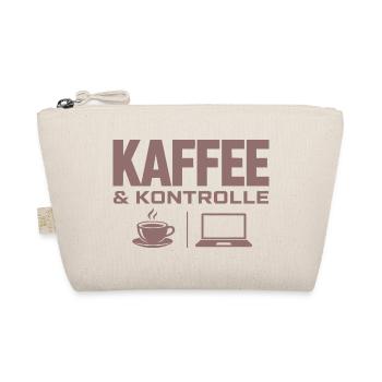 Kaffee & Kontrolle Tech-Motiv - Bio-Täschchen - Natur - Vorne