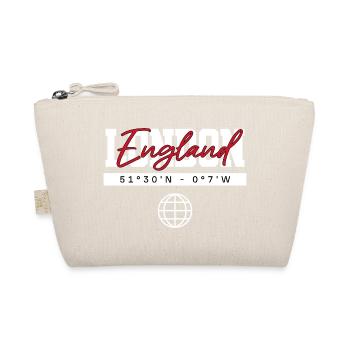 London England Koordinaten Reise Souvenir - Bio-Täschchen - Natur - Vorne