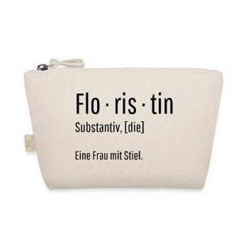 Floristin Substantiv Definition Blumen Geschenk - Bio-Täschchen - Natur - Vorne