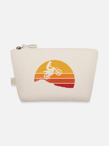 Dirt Bike Motocross Motorrad Enduro Motorradfahrer - Bio-Täschchen - Natur