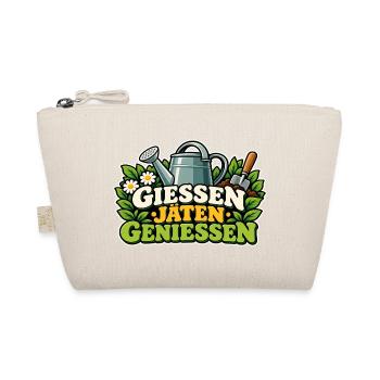 Gießen Jäten Genießen Gartenfreude - Bio-Täschchen - Natur - Vorne