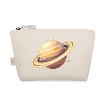Saturn Farbplanet Illustration - Bio-Täschchen - Natur - Vorne