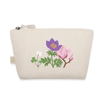 Blumen botanisch Pflanze Design - Bio-Täschchen - Natur - Vorne