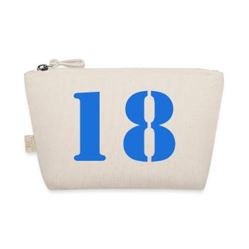 18. 18 JAHRE ALT. 18-JÄHRIGES JUBILÄUM. 18. GEBURTSTAG. - Bio-Täschchen - Natur - Vorne