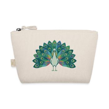 Pfau - Bio-Täschchen - Natur - Vorne